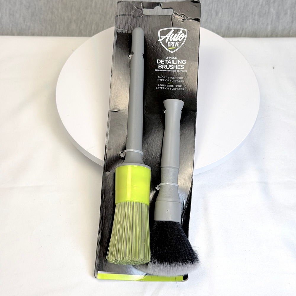Auto Drive 2-Piece Detailing Brushes Interior and Exterior Cleaning MPX-194453